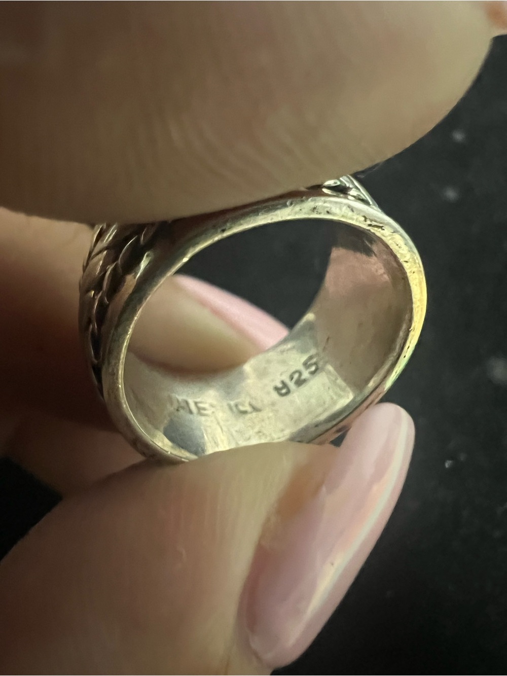 925 STERLING SILVER MEXICO BRAIDED BAND - Picture 4 of 6